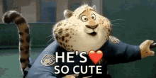 zootopia officer clawhauser so cute aww leopard