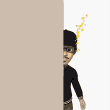 a cartoon character has a question mark in a speech bubble