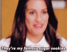 Glee Rachel Berry GIF - Glee Rachel Berry Theyre My Famous Sugar Cookies GIFs