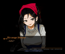 a screenshot of a video game where a girl is asking if she was expecting something else