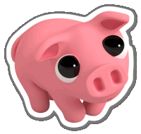 Rosa Pig Sticker