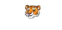 a cartoon illustration of a tiger 's head with a smiling face .