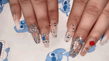 Disney Nails Beauty And Beast GIF - Disney Nails Beauty And Beast Stitch An Dangel GIFs