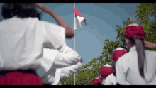 hari kemerdekaan merdeka hormat indonesia bendera