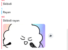 a cartoon character singing into a microphone with the name skibidi rayan below it