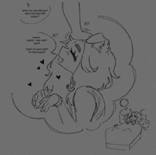 a black and white drawing of a woman with the word pet on the bottom