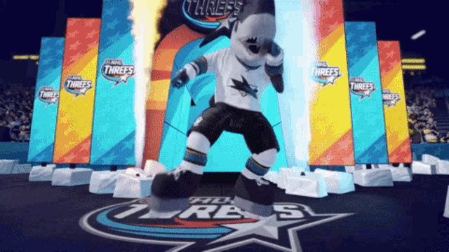 GIF: Kings mascot tackles Sharks mascot after loss - Talk Hockey