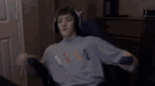 Gamer Falling Out Of Chair GIF - Gamer Falling Out Of Chair Fail GIFs
