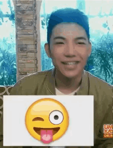 Darren Espanto Emoji GIF - Darren Espanto Emoji Tongue Out GIFs