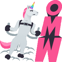 Omw Unicorn Life Sticker - Omw Unicorn Life Joypixels Stickers