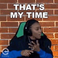 Thats My Time Renee Montgomery GIF - Thats My Time Renee Montgomery Estv GIFs