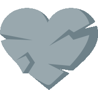 Stone Heart Heart Sticker - Stone Heart Heart Joypixels Stickers