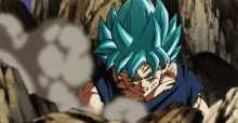 Tournament Of Power Goku Super Saiyan Blue GIF - Tournament Of Power Goku Super Saiyan Blue Detransformation Goku GIFs