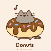 Pusheen Cat GIF - Pusheen Cat Donuts GIFs