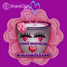 Good Morning Sunshine Goodmorning GIF - Good Morning Sunshine Goodmorning Hearts GIFs