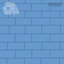 a cartoon drawing of a bomb exploding with the word pengu on the bottom right