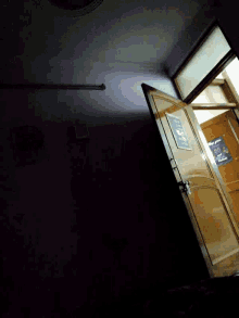 dark room door recording open door