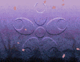 a purple background with a pattern of circles and the letter c on it