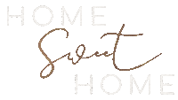a white background with the words home sweet home written in brown