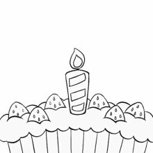 birthday cupcake