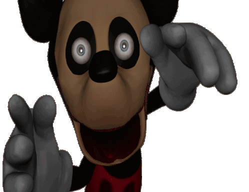 Mickey Mouse Horror Sticker - Mickey Mouse Horror Jumpscare Stickers