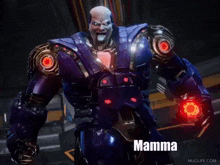 a robot with the name mamma on it 's chest