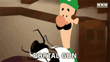 portal gun luigi jeff schweikart mario parody portal game