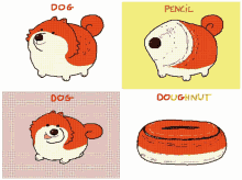 Dog Pencil GIF - Dog Pencil Doughnut GIFs