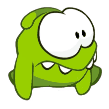jaw dropped om nom om nom and cut the rope wow stunned