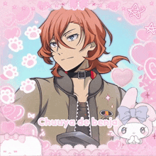 a picture of a man with the name chuuya de benjo on it