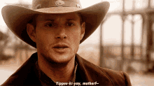Supernatural Dean Winchester GIF - Supernatural Dean Winchester Yippie Kiyay GIFs