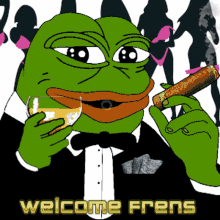 Pepe Pepe Welcome GIF - Pepe Pepe Welcome Welcome Frens GIFs