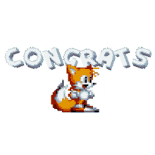 sonic fox tails congrats