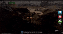 a screenshot of a video game shows a person flying through the air and a tree in the background