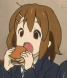 Yui Hirasawa K On GIF - Yui Hirasawa K On Burger GIFs