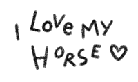 i love my horse with a heart in the middle