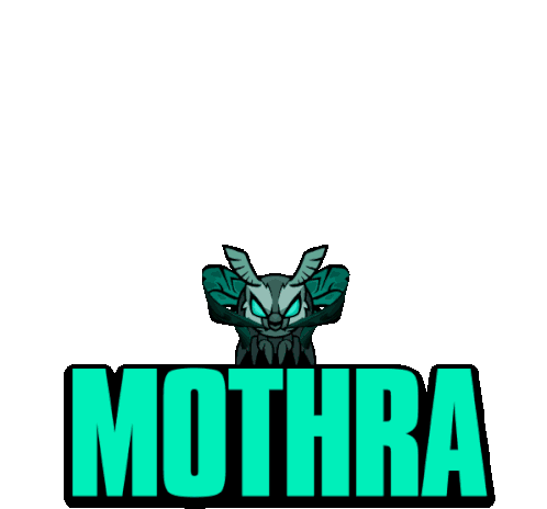 Mothra Open Wings Sticker - Mothra Open Wings Titanus Mosura Stickers