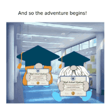 Animated Gnome High School GIF - Animated Gnome High School Graduate GIFs