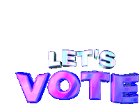 Lets Vote Voting Sticker