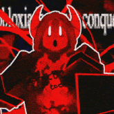 a drawing of a devil with horns and a shirt that says i can 't do too