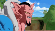 a cartoon drawing of a monster with the letter m on its face