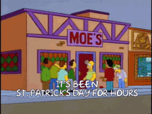 st patricks day st pattys day its been at patricks day for hours and im still not drunk yet homer simpson