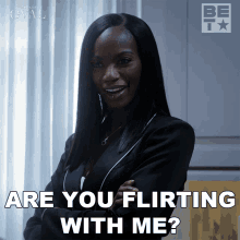 Are You Flirting With Me Priscilla Owens GIF - Are You Flirting With Me Priscilla Owens The Oval GIFs