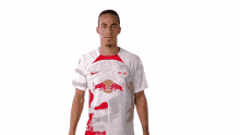 flexing my jersey yussuf poulsen rb leipzig look at my jersey this is who i play for
