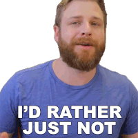 Id Rather Just Not Listen Grady Smith Sticker - Id Rather Just Not Listen Grady Smith Id Prefer Not To Listen At All Stickers