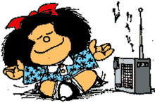 Mafalda Radio Mafalda Música GIF - Mafalda Radio Mafalda Música Música GIFs