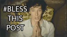 Sherlock Bless GIF - Sherlock Holmes Benedict Cumberbatch Pray GIFs