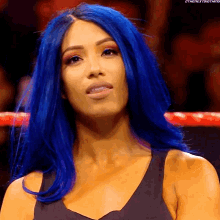 Sasha Banks Head Tilt GIF - Sasha Banks Head Tilt Looks Up GIFs