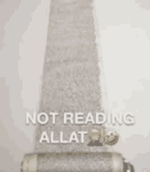 Not Reading GIF - Not Reading Allat GIFs