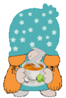 Gnome Animated Coffee Sticker - Gnome Animated Coffee Animated Tea Stickers